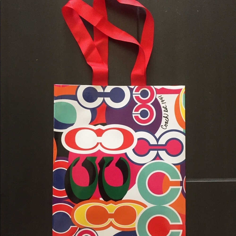 Small Coach shopping bags